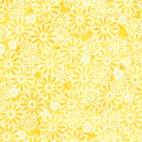 Yellow Trace Flower Fabric - Actual Image.webp