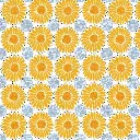 Yellow Sunflower Circle Fabric - Digital Image.webp