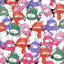 White Snowmen Fabric - Digital Image.webp