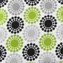 White Green Pinwheel Fabric - Actual Image.webp