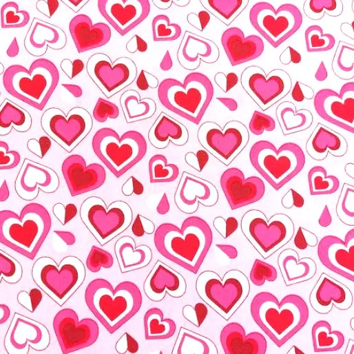 Pink Triple Heart Fabric - Actual Image.webp
