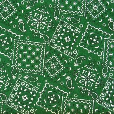 Green Bandana (Dark) Fabric - Actual Image.webp