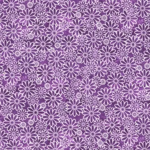 Purple Mini Daisy Fabric - Actual Image.webp
