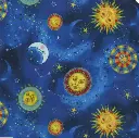 Blue Sun & Moon Fabric - Actual Image.webp