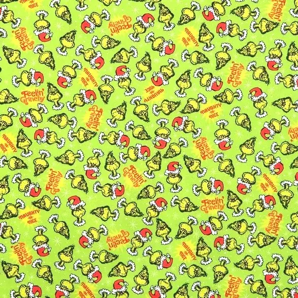 Green Grinch Fabric - Actual Image.webp