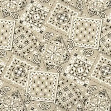 Brown Bandana (Light) Fabric - Actual Image.webp