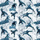Blue Black Panther Fabric - Actual Image.webp