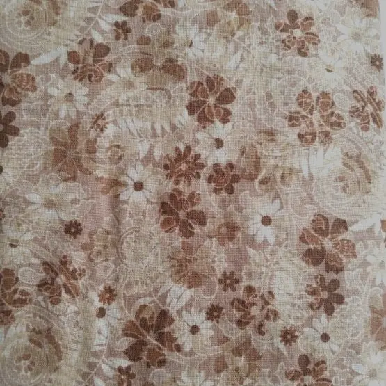 Brown Flower Fabric - Actual Image.webp