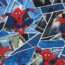 Blue Spiderman Fabric - Actual Image.webp