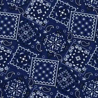 Blue Bandana (Navy) Fabric - Actual Image.webp