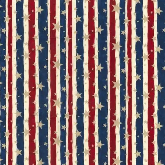 Blue Lined Star Fabric - Actual Image.webp