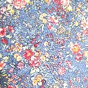 Blue Large Floral Fabric - Actual Image.webp