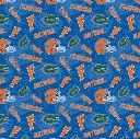 Blue Florida Gators Logo Fabric - Actual Image.webp