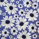 Blue Daisy (Large) Fabric - Actual Image.webp