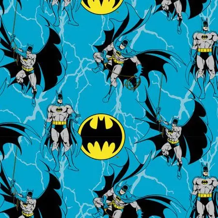 Blue Batman Logo Fabric - Actual Image.webp