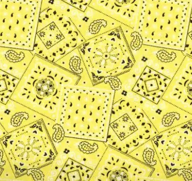 Yellow Bandana (Dark) Fabric - Actual Image.webp