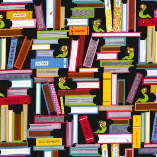 Black Book Worm Fabric - Actual Image.webp