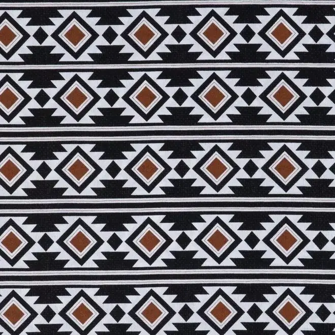 Black Aztec Fabric - Actual Image.webp