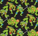 Black Ninja Turtle Fabric - Actual Image.webp