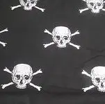 Black Glitter Skull Fabric - Actual Image.webp