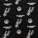 Black San Antonio Spurs Fabric - Actual Image.webp