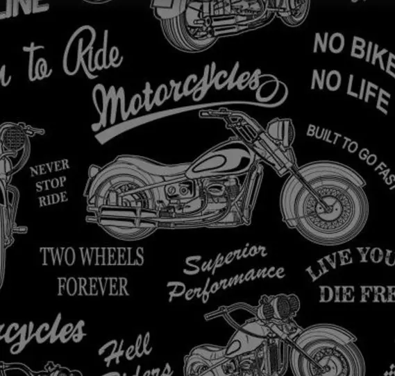 Black Motorbike Fabric - Actual Image.webp
