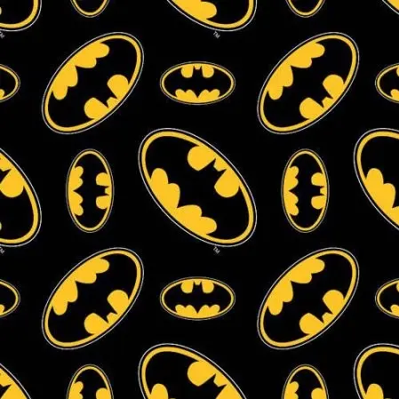 Black Batman Emblem Fabric - Actual Image.webp