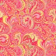 Orange Bali Paisley Fabric - Actual Image.webp