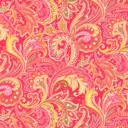 Orange Bali Paisley Fabric - Actual Image.webp