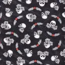 Black Born to Ride Fabric - Actual Image.webp