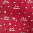 Red Merry Christmas Fabric - Actual Image.webp