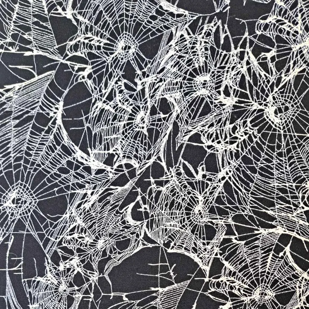 Black Manor Webs Fabric - Actual Image.webp