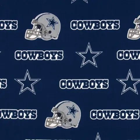 Blue Dallas Cowboy Helmet Fabric - Actual Image.webp