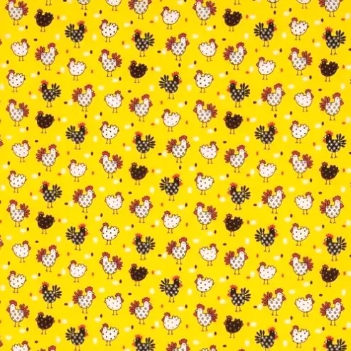 Yellow Chicken Fabric - Actual Image.webp