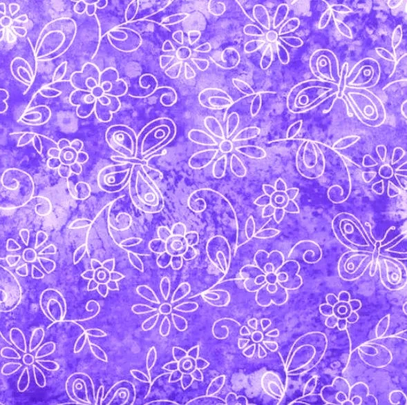 Purple Butterfly (Dark) Fabric - Actual Image.webp