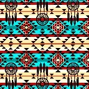 Blue Dream Catcher Fabric - Actual Image.webp