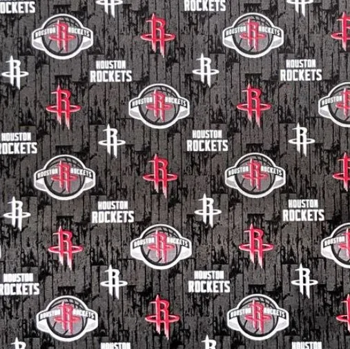 Black Houston Rocket Fabric - Actual Image.webp