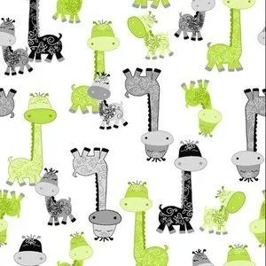 Green Giraffe Fabric - Actual Image.webp