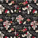 Black Amazing Grace Fabric - Actual Image.webp