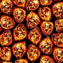 Black Fire Skulls Fabric - Actual Image.webp