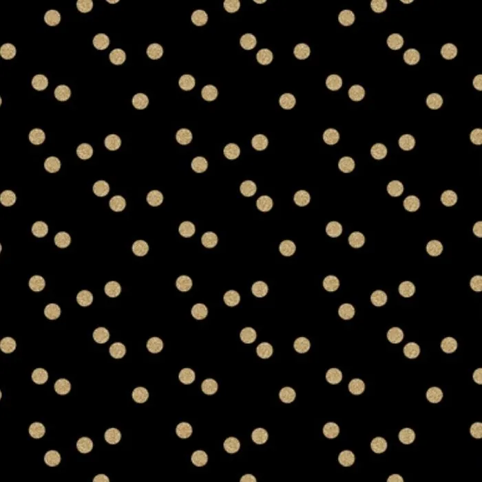 Black Gold Polka Dot Fabric - Actual Image.webp