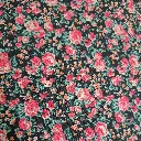 Black Pink Carnation Fabric - Actual Image.webp