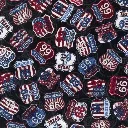 Black Route 66 Fabric - Actual Image.webp