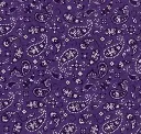 Purple Paisley Bandana (Dark) Fabric - Actual Image.webp