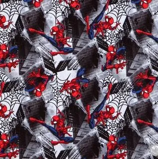 Black Spiderman Fabric - Actual Image.webp
