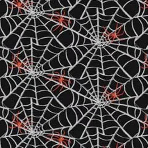 Black Web Spider Fabric - Actual Image.webp