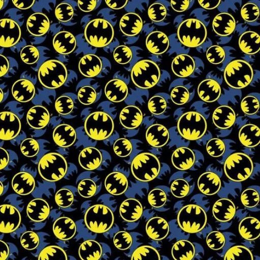 Blue Batman Mini Fabric - Actual Image.webp