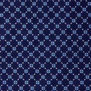 Blue Daisy Trellis Fabric - Actual Image.webp