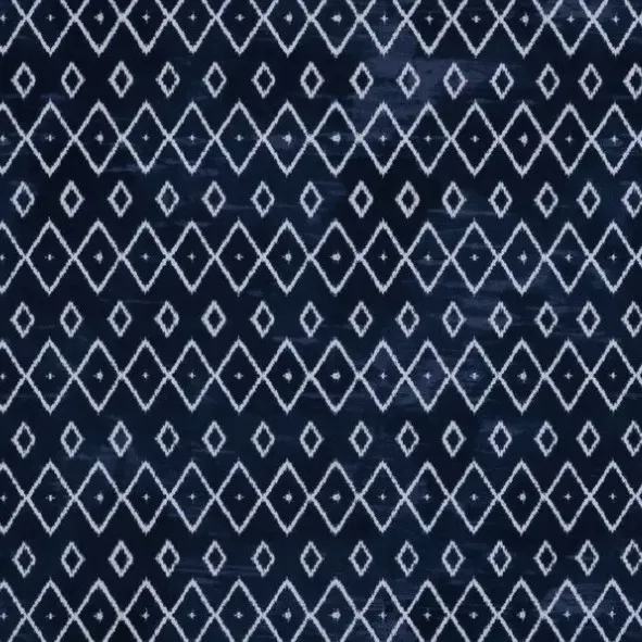 Blue Geometric Fabric - Actual Image.webp