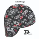 Black Red Casino Welding Cap